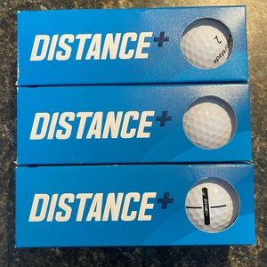 9 Taylormade Distance + Golf Balls